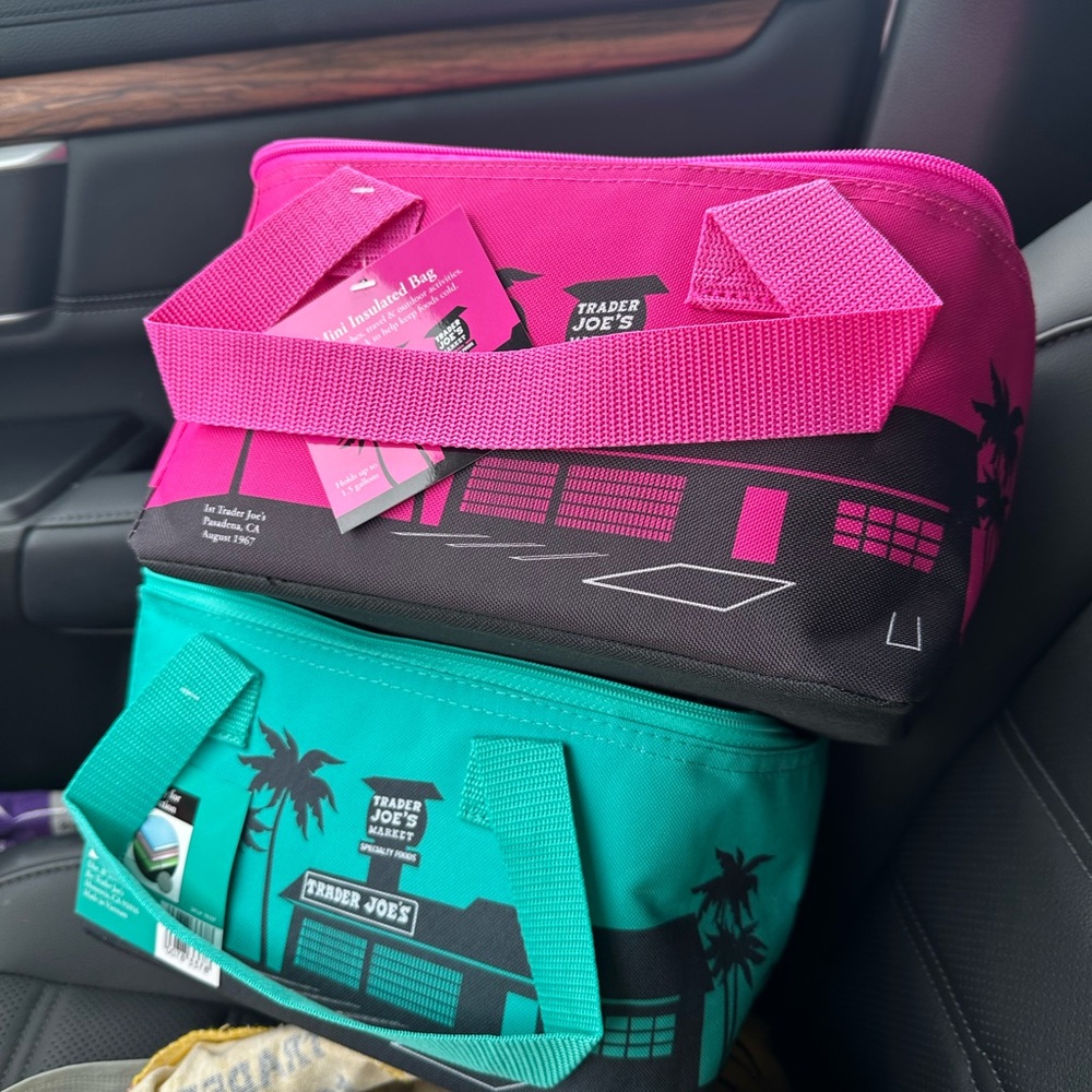 Trader Joe's mini cooler bags new with tags never used (including both)